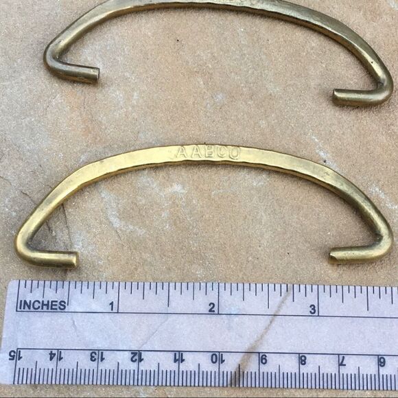 Vintage AAB Co. Brass Drawer Drop Pull Set of 2 - Picture 16 of 16